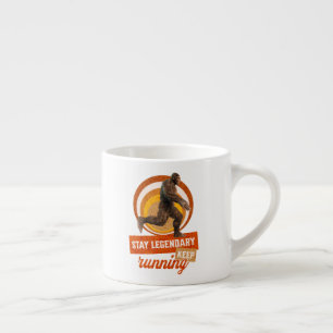 Funny Bigfoot Running Motivation Espresso Cup
