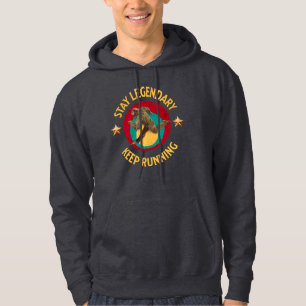 Funny Bigfoot Running Motivation Hoodie