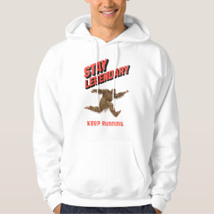 Funny Bigfoot Running Motivation Hoodie