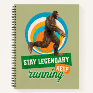 Funny Bigfoot Running Motivation Notebook