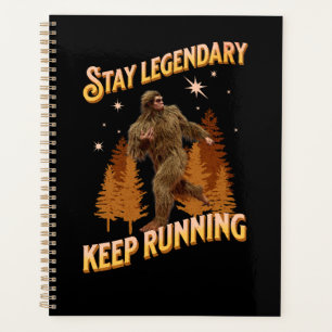 Funny Bigfoot Running Motivation Planner