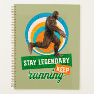 Funny Bigfoot Running Motivation Planner