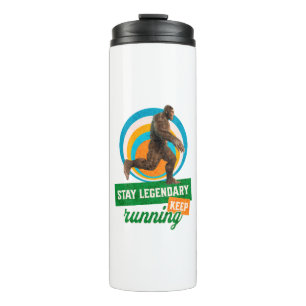 Funny Bigfoot Running Motivation Thermal Tumbler