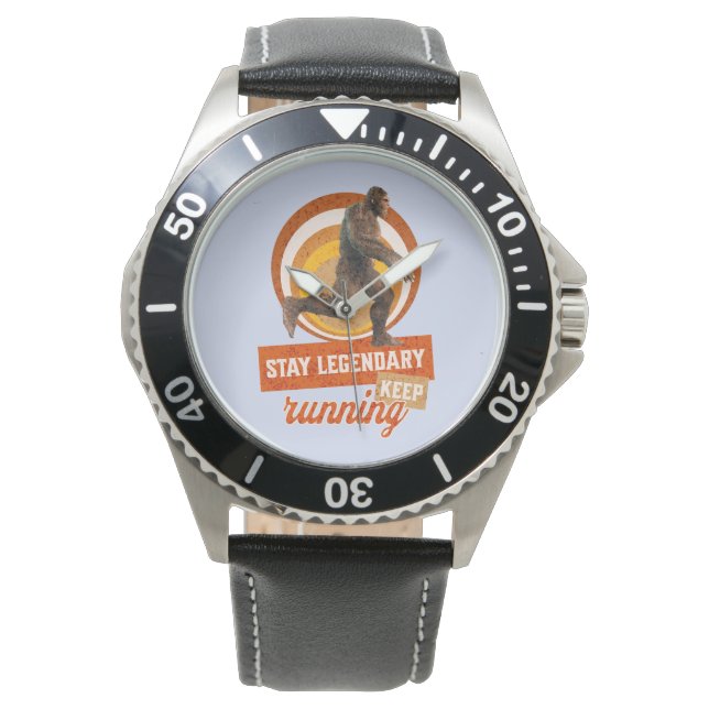 Funny Bigfoot Running Motivation Watch (Front)