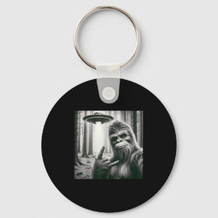 Funny Bigfoot Sasquatch Alien Ufo Selfie Graphic M Key Ring