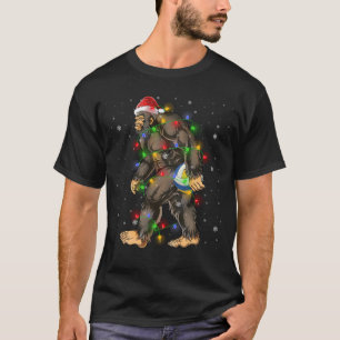 Funny Bigfoot Sasquatch Coach Player Volleyball T-Shirt