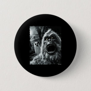 Funny Bigfoot Sasquatch Halloween  6 Cm Round Badge