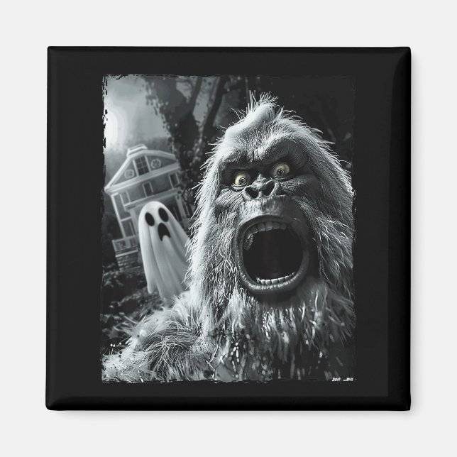 Funny Bigfoot Sasquatch Halloween  Magnet (Front)
