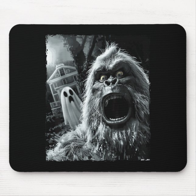 Funny Bigfoot Sasquatch Halloween  Mouse Pad (Front)