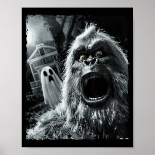 Funny Bigfoot Sasquatch Halloween  Poster