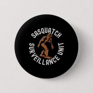Funny Bigfoot Sasquatch Surveillance Unit, Cryptid 6 Cm Round Badge