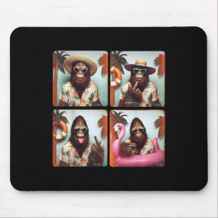 Funny Bigfoot Summer Vacation Photobooth Funny Sas Mouse Pad