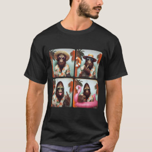 Funny Bigfoot Summer Vacation Photobooth Funny Sas T-Shirt