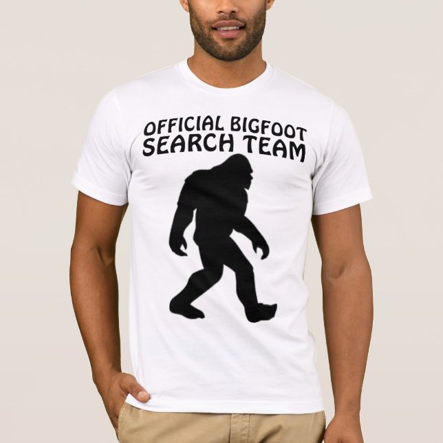 Funny BIGFOOT T-shirts, SEARCH TEAM T-Shirt (Front)