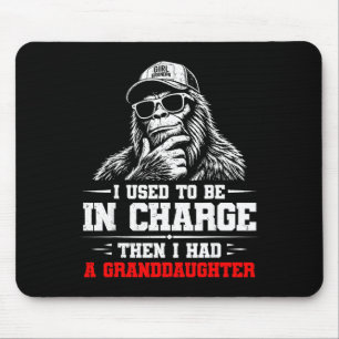 Funny bigfoot used to be in charge had mouse pad