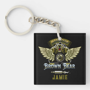Funny Bike, Elegant and Cool dad gift personalise Key Ring