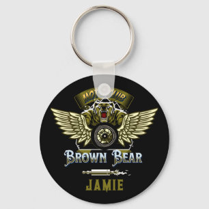 Funny Bike, Elegant and Cool dad gift personalise Key Ring