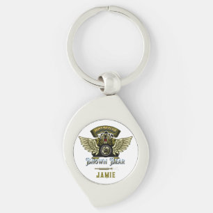 Funny Bike, Elegant and Cool dad gift personalise Key Ring