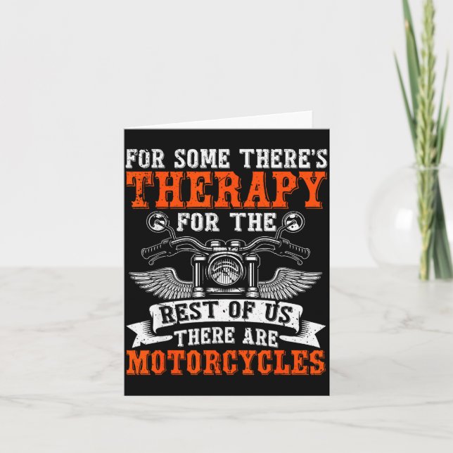 Funny Biker Art For Men Motorcycle Motorbike Rider Card (Front)