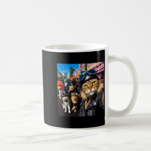 Funny Biker Cats Gangster Cats Street Motorcycle C Coffee Mug