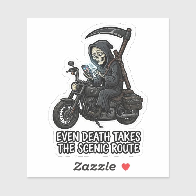 Funny Biker Sticker - Bound by Chrome Moto Anchor  (Sheet)