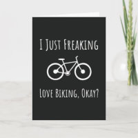 Funny Biking Lover Cards Cyclist Cycling Bicycle