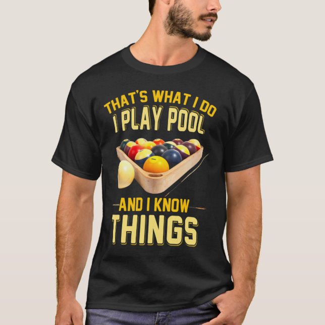 Funny Billards Shirts For Men  (Front)