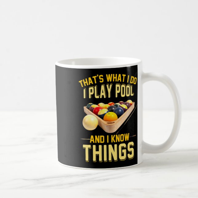 Funny Billards Shirts For Men  Coffee Mug (Right)