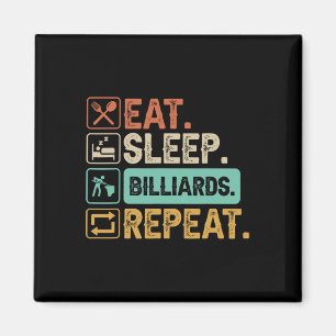 Funny Billiard Game 9-ball Player Dad Cue Stick Lo Magnet
