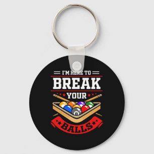 Funny Billiard Outfit For Pool Billiard Player Key Ring