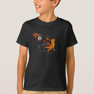 Funny billiards 8th ball dinosaur extinction t-rex T-Shirt