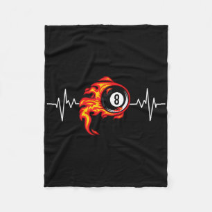 Funny Billiards Art Billiard Playing Pool Players Fleece Blanket