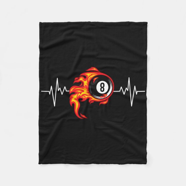 Funny Billiards Art Billiard Playing Pool Players  Fleece Blanket (Front)