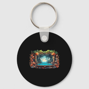 Funny Billiards Art Billiards Playing Pool Players Key Ring