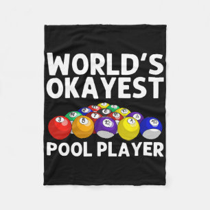 Funny Billiards Art For Men Women Billiard Lover P Fleece Blanket