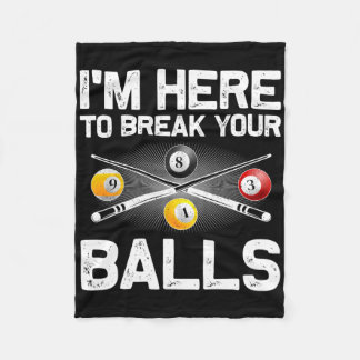 Funny Billiards Art For Men Women Billiard Lover P Fleece Blanket