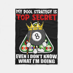 Funny Billiards Art For Men Women Billiards Pool P Fleece Blanket