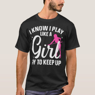 Funny Billiards Art For Women Girls 8 Ball Lover P T-Shirt