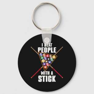 Funny Billiards Billiard Rack I Beat People With A Key Ring