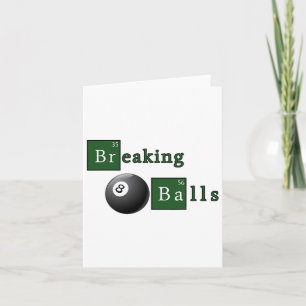 Funny Billiards Breaking Pool Card
