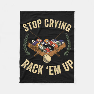 Funny Billiards Clothing Pool Players Apparel Snoo Fleece Blanket