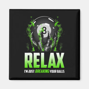 Funny Billiards Design 8 Ll Snooker Pool Cue Stick Magnet