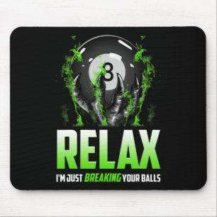 Funny Billiards Design 8 Ll Snooker Pool Cue Stick Mouse Pad