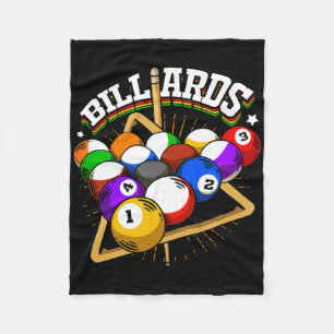 Funny Billiards Design For 8- And Pool Player  Fleece Blanket
