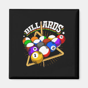 Funny Billiards Design For 8- And Pool Player Magnet