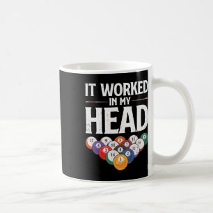 Funny Billiards Design For Men Women Cue Sport Poo Coffee Mug