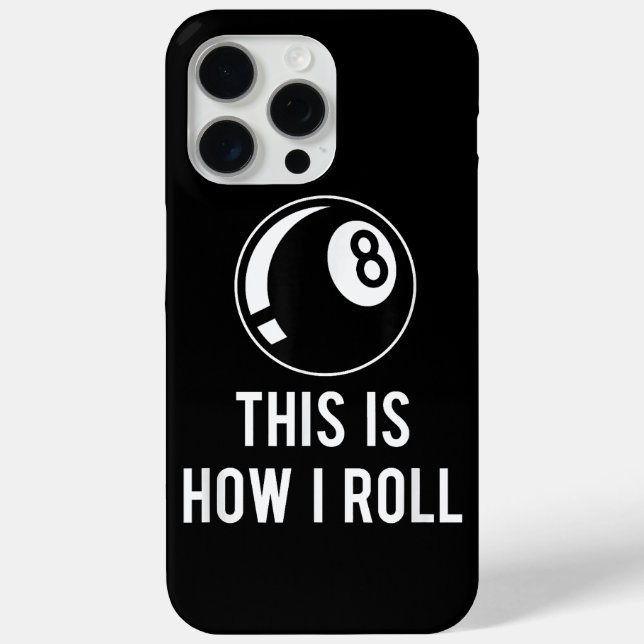 Funny Billiards Design For Pool Players Retro 8 Ba Case-Mate iPhone Case (Back)