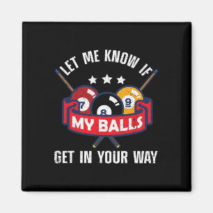 Funny Billiards Design Pool Player Men Women Billi Magnet