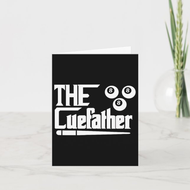 Funny Billiards Game Of Pool  Card (Front)