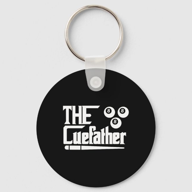 Funny Billiards Game Of Pool  Key Ring (Front)